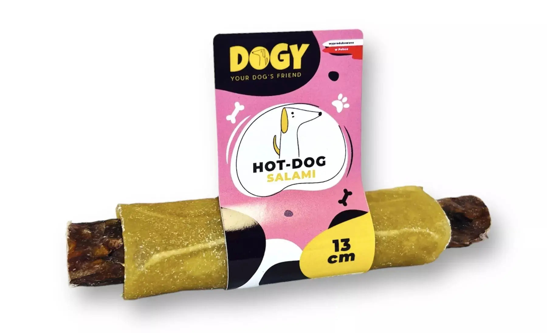 DOGY - Hot-Dog ze żwaczem Salami 13cm DOGY