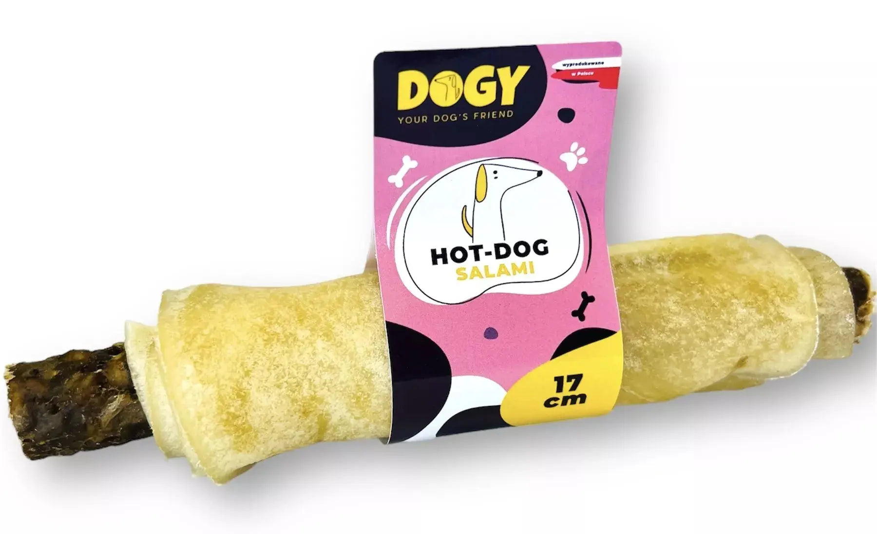 DOGY - Hot-Dog ze żwaczem Salami 17cm DOGY
