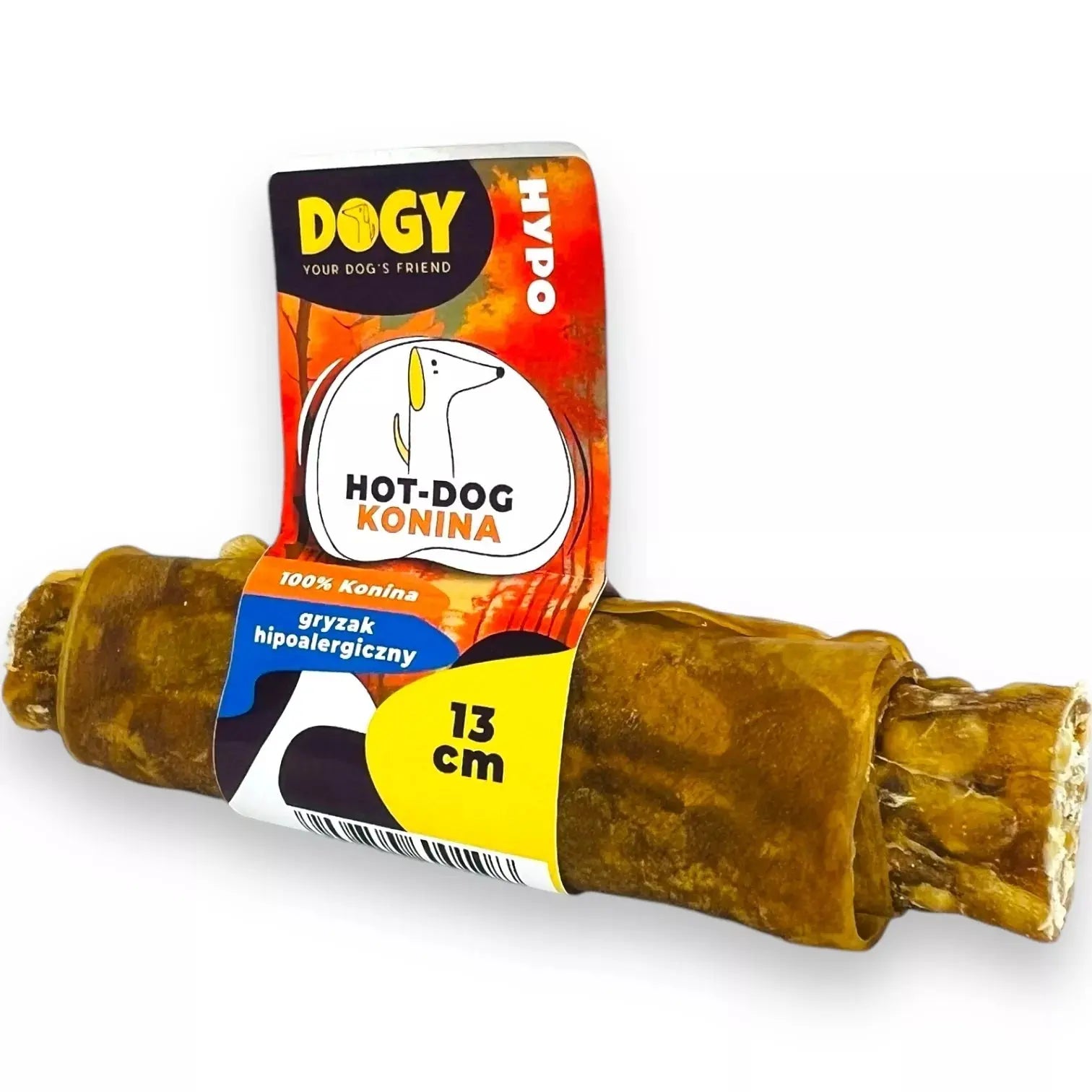 DOGY HYPO - Hot-Dog z Koniny 13cm 1szt DOGY