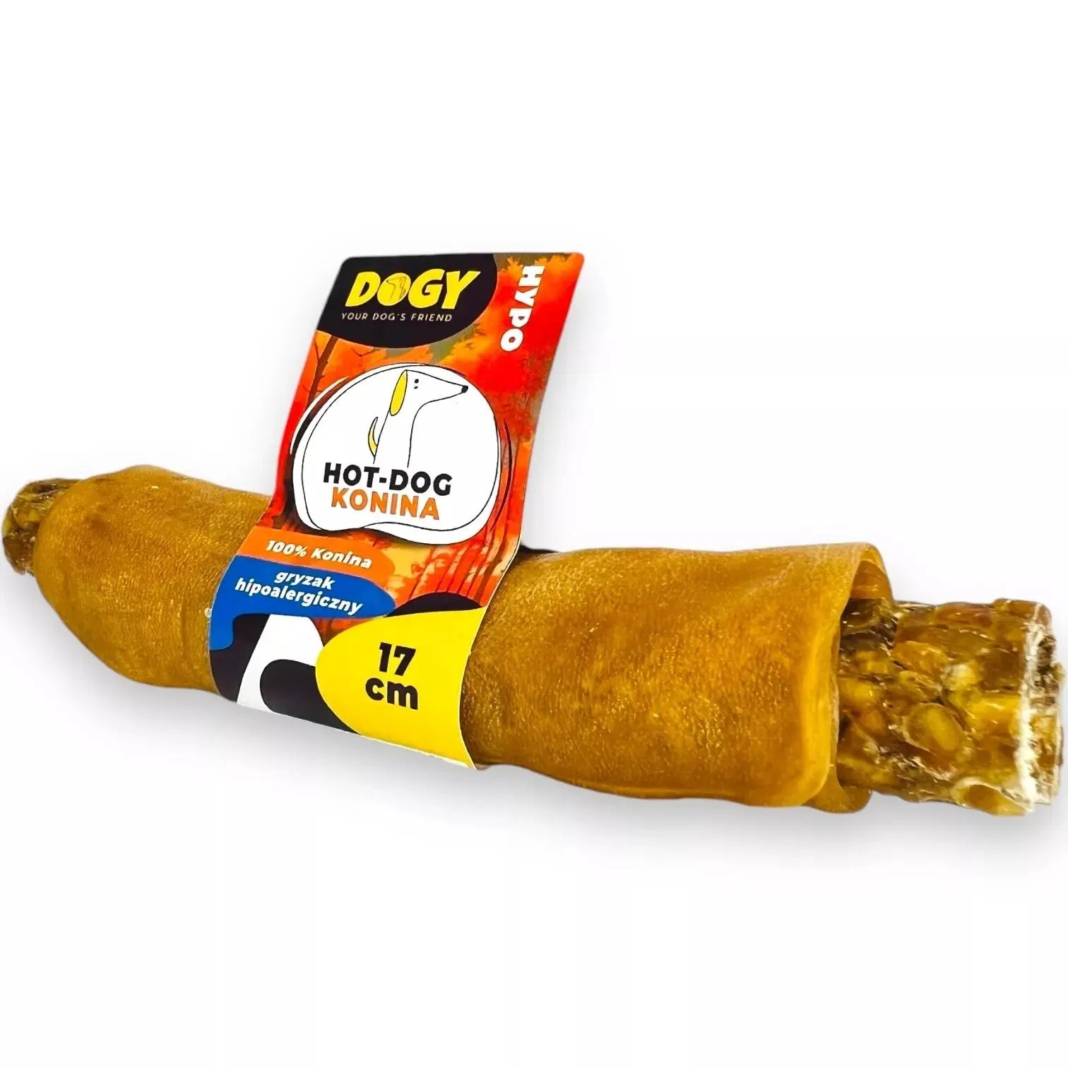 DOGY HYPO - Hot-Dog z Koniny 17cm 1szt DOGY