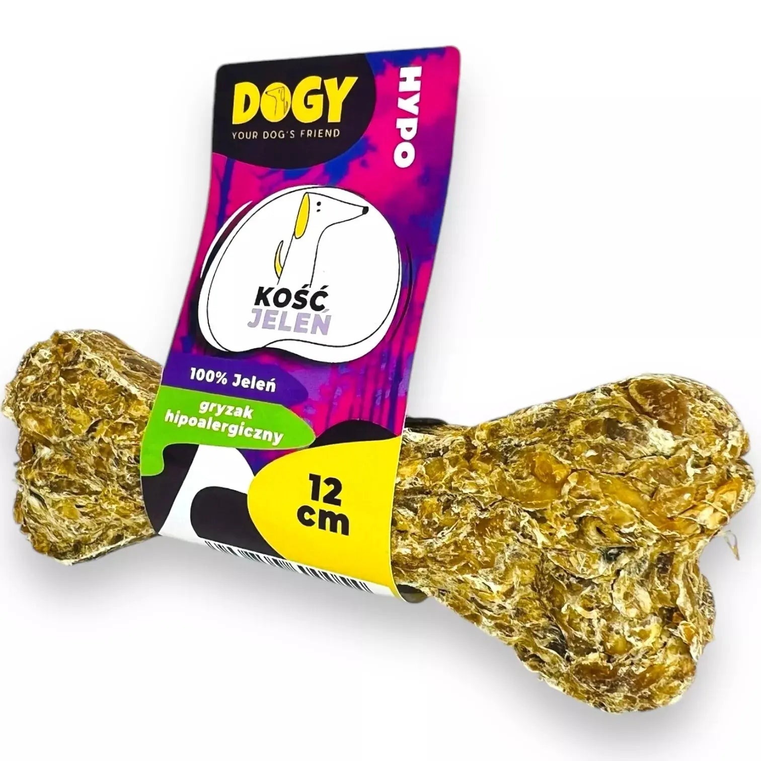 DOGY HYPO - Kość z Jelenia 12cm 1szt DOGY