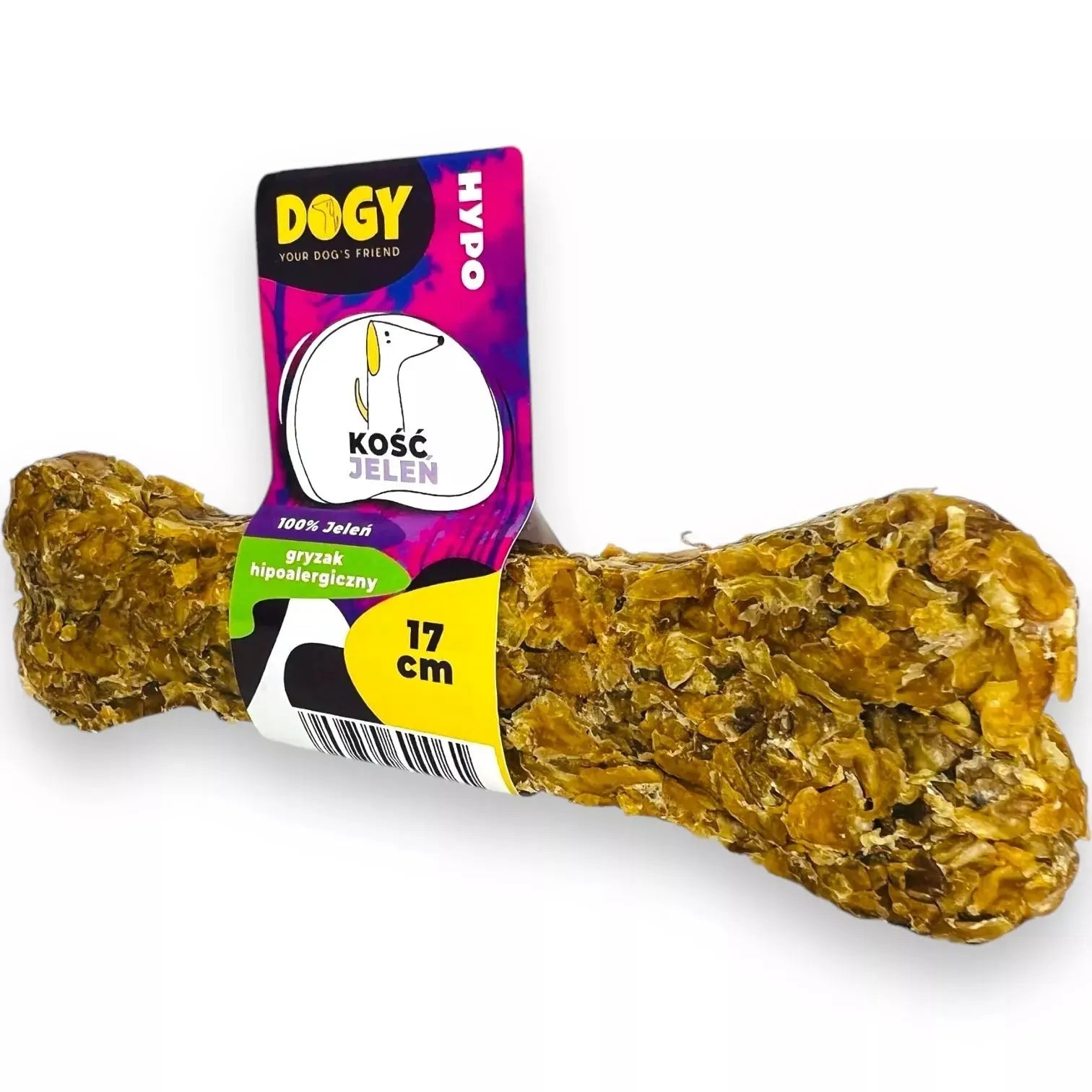 DOGY HYPO - Kość z Jelenia 17cm 1szt DOGY