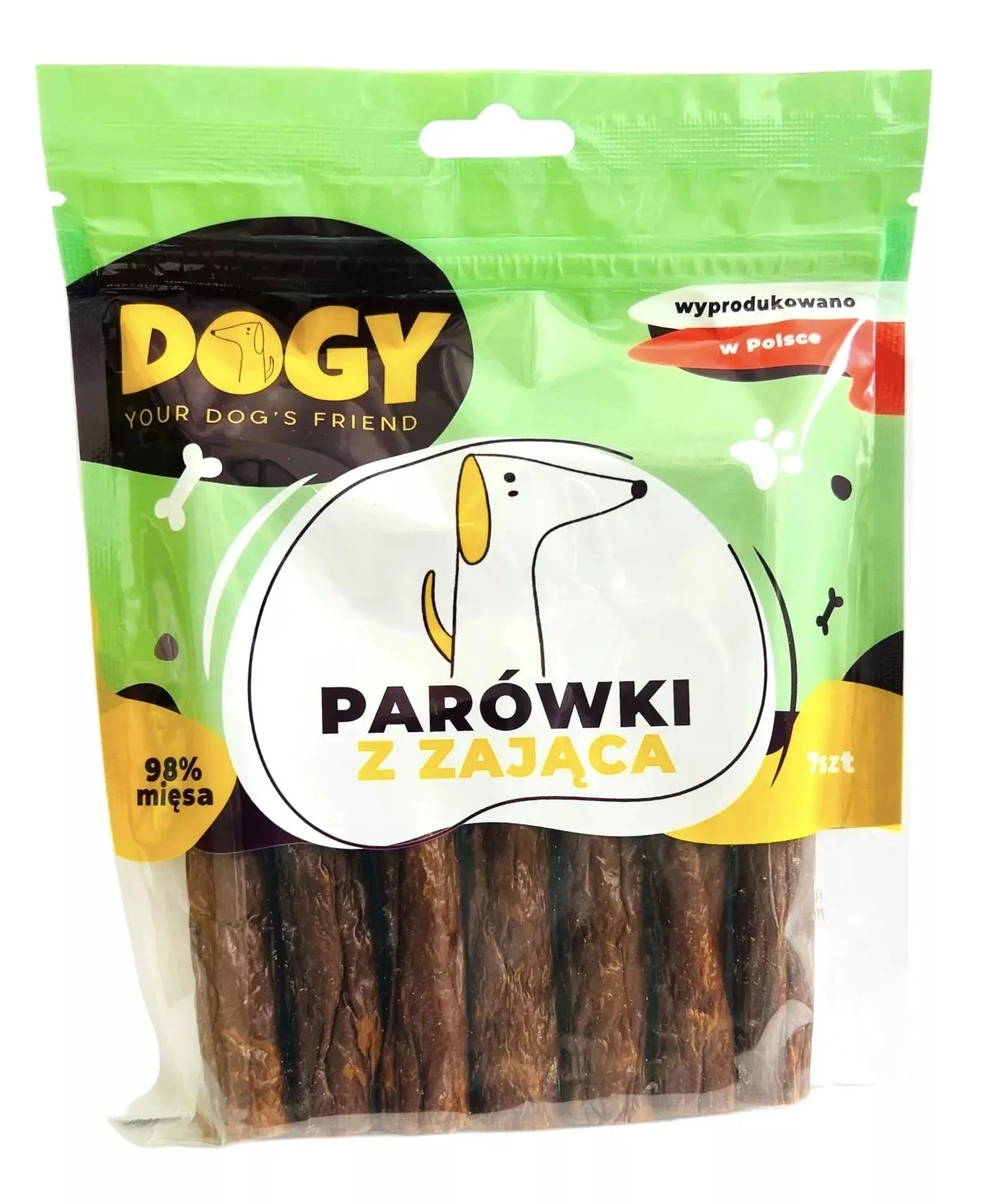 DOGY - Parówki z zająca 7szt DOGY