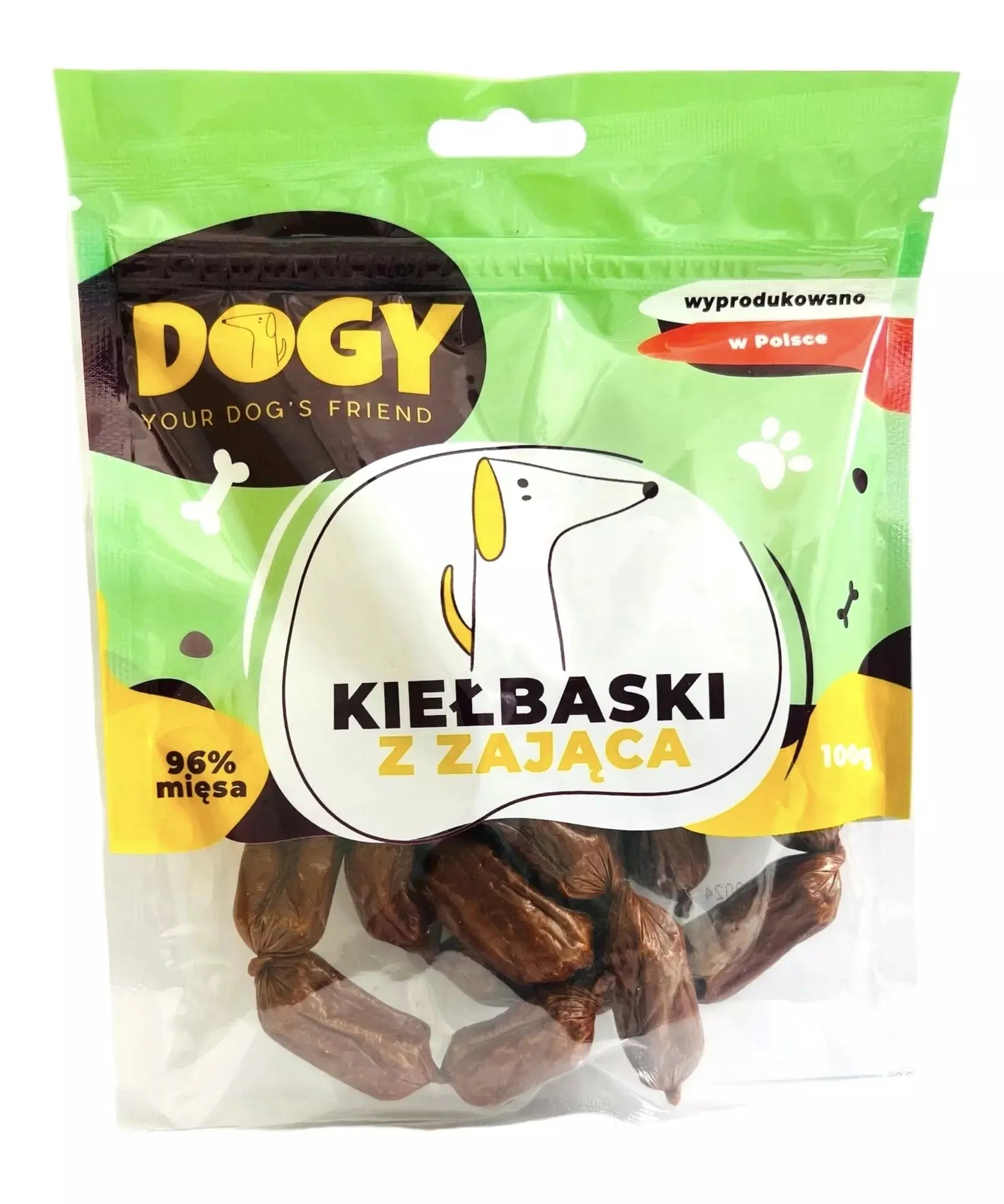 DOGY - Kiełbaski z zająca 100g DOGY