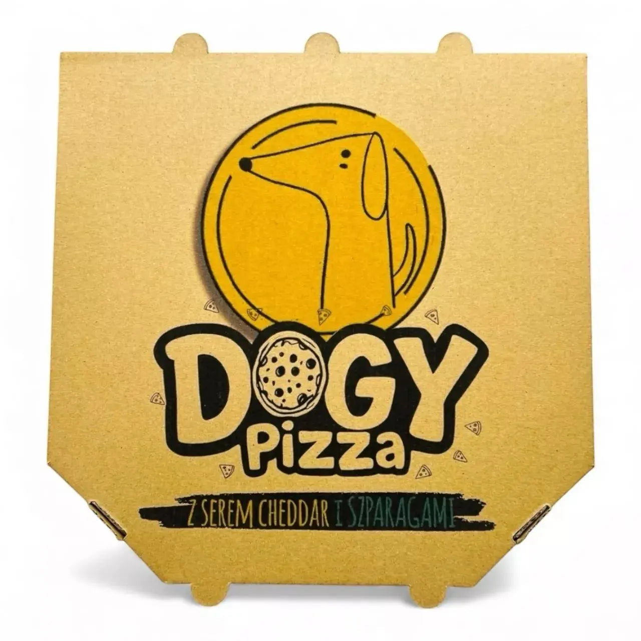 DOGY PIZZA - z serem cheddar i szparagami DOGY