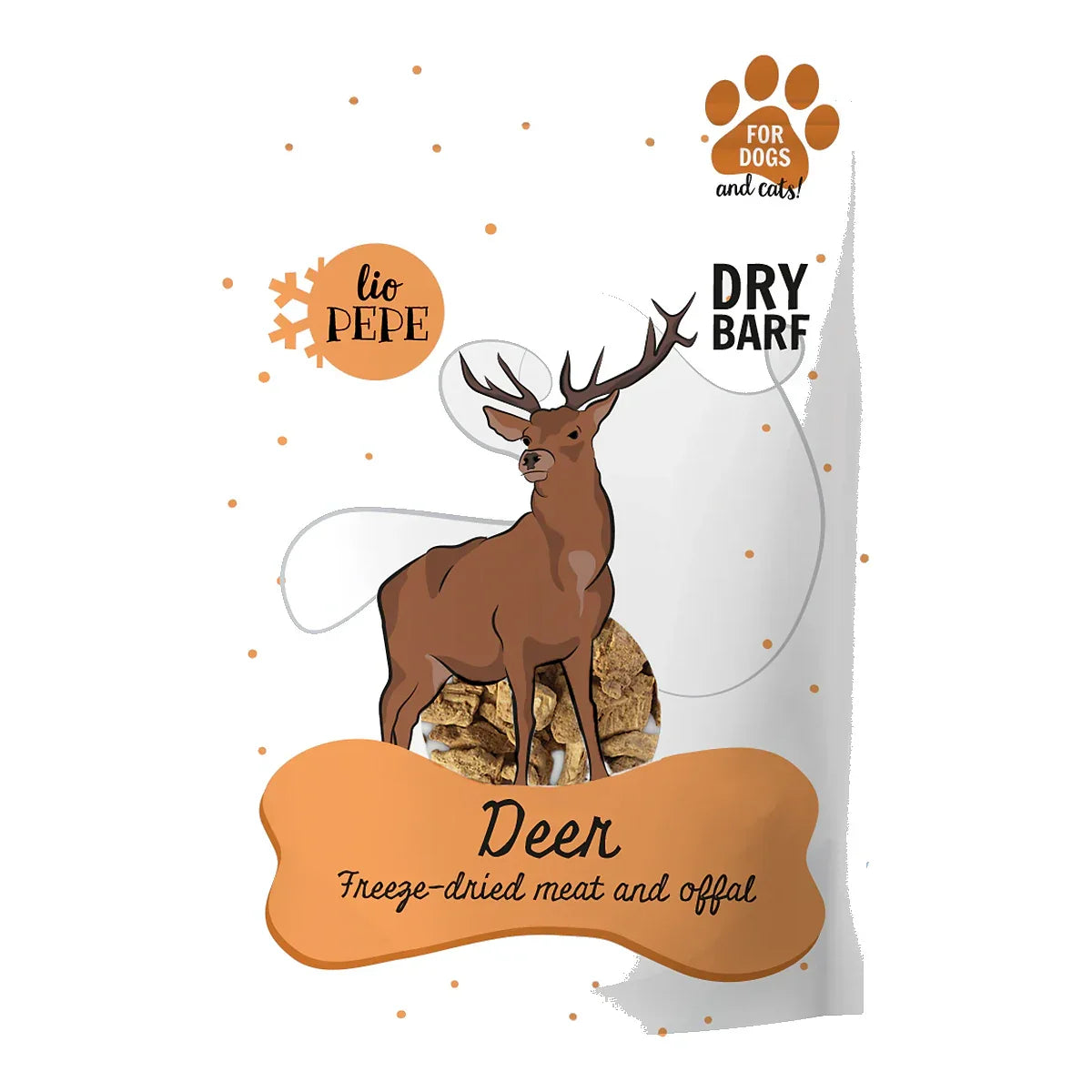 Przysmak Lio PEPE Deer (mięso jelenia) 60g – packshot produktu na białym tle