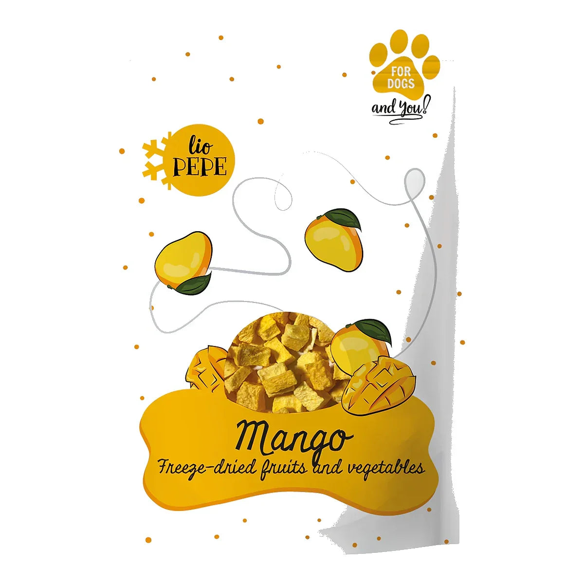 Przysmak Lio PEPE Mango (mango) 20g – packshot produktu na białym tle