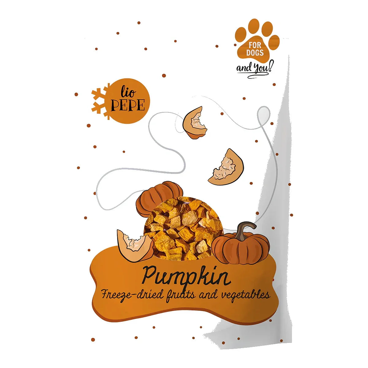 Przysmak Lio PEPE Pumpkin (dynia) 20g – packshot produktu na białym tle