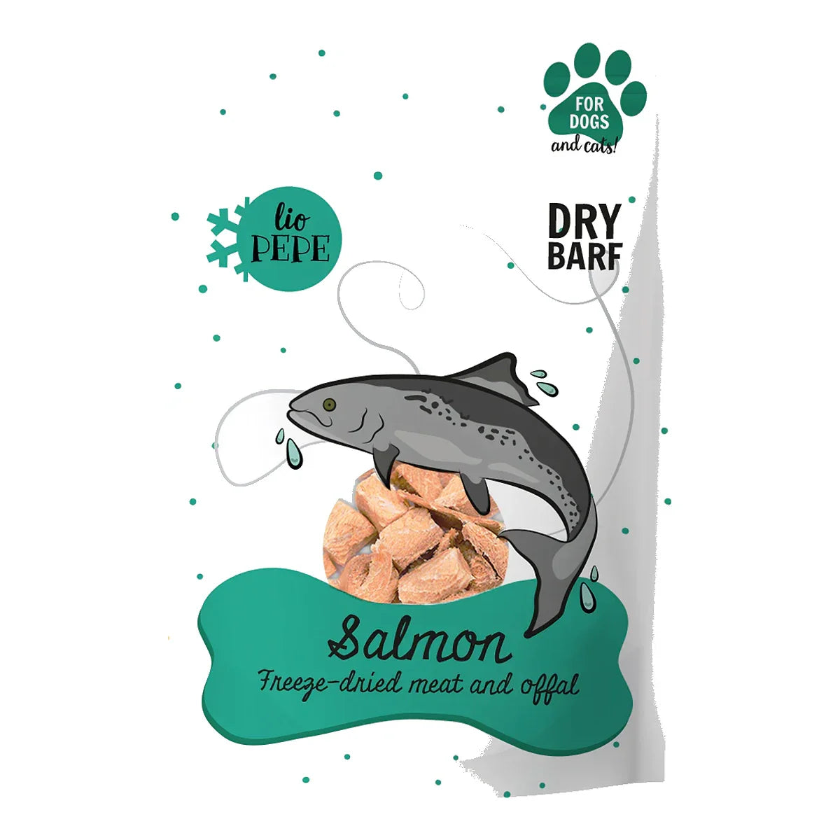 Przysmak Lio PEPE Salmon (filet z łososia) 60g – packshot produktu na białym tle