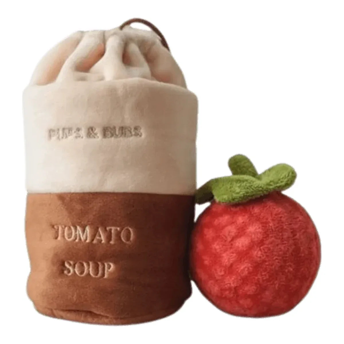 Pups & Bubs - TOMATO SOUP - Zupa pomidorowa zabawka węchowa – packshot produktu na białym tle