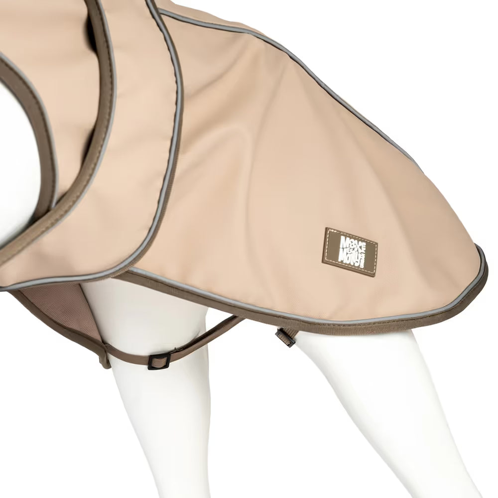 Max&Molly Raincoat for Dogs Matrix 2.0 Sand -  płaszcz przeciwdeszczowy, piaskowy - XXS Max&Molly