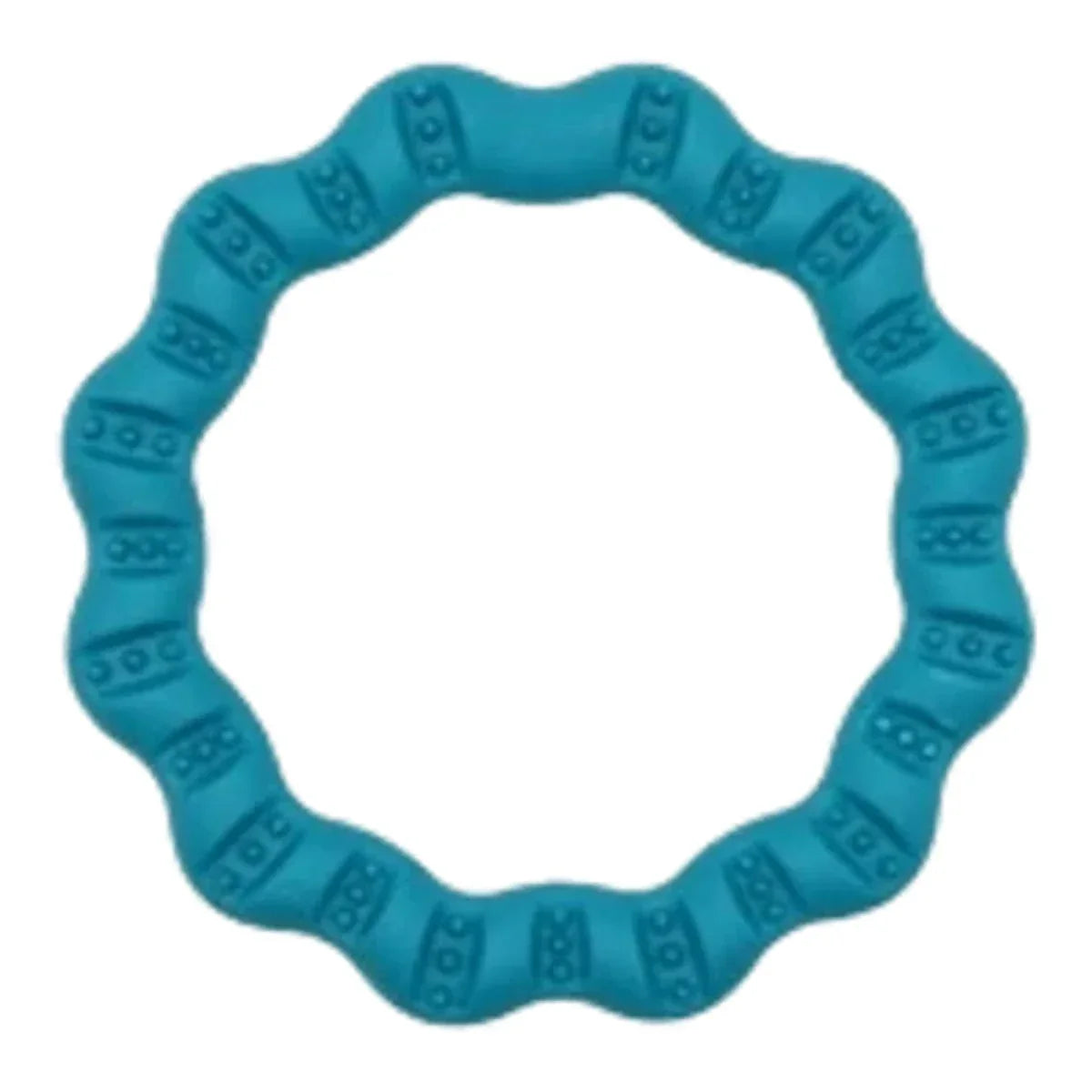 Ring do przeciągania dla psa – Fringoo MINI - niebieska – packshot produktu na białym tle