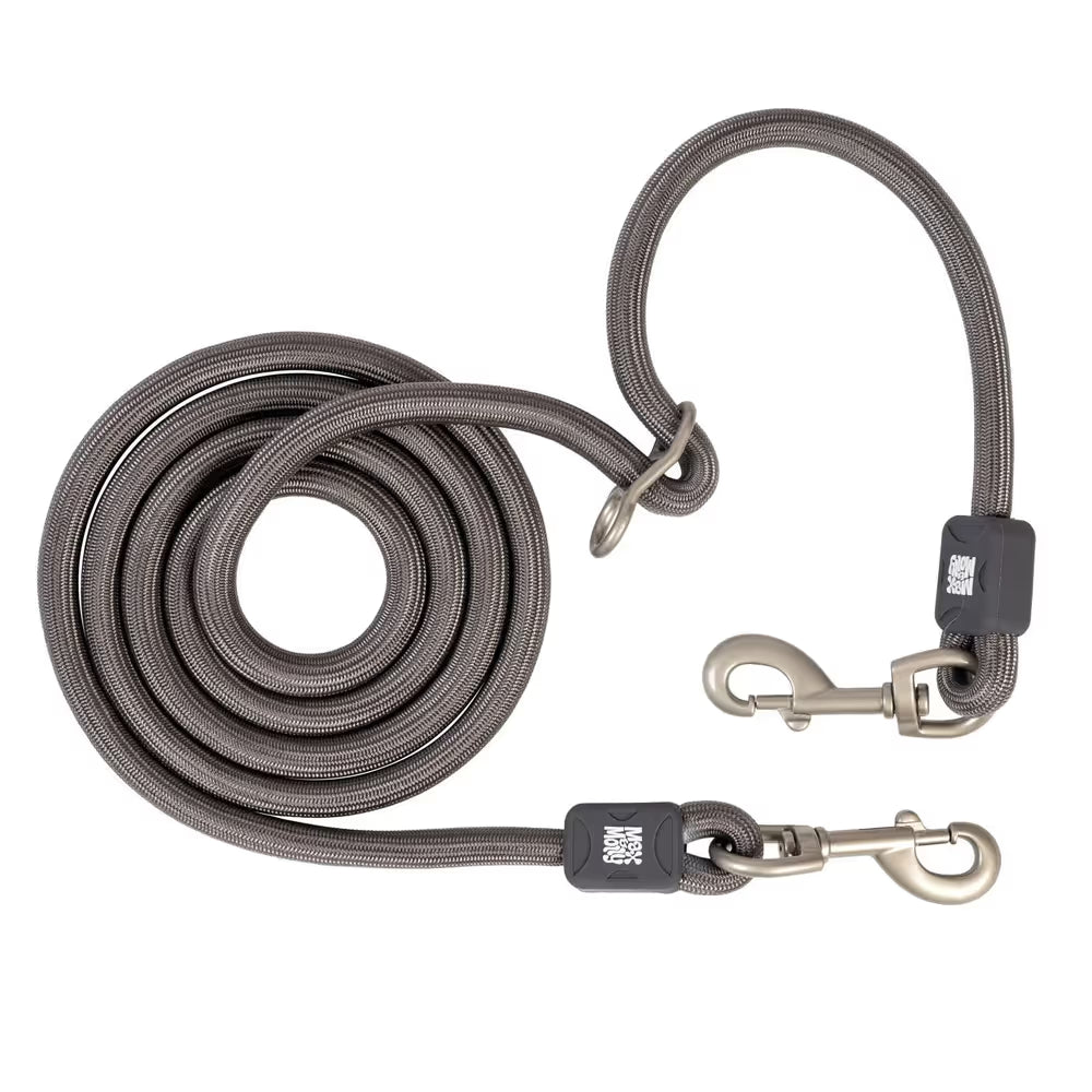 Max&Molly Rope Leash Matrix 2.0 200cm Stone - przepinana smycz linowa dla psa, szara Max&Molly
