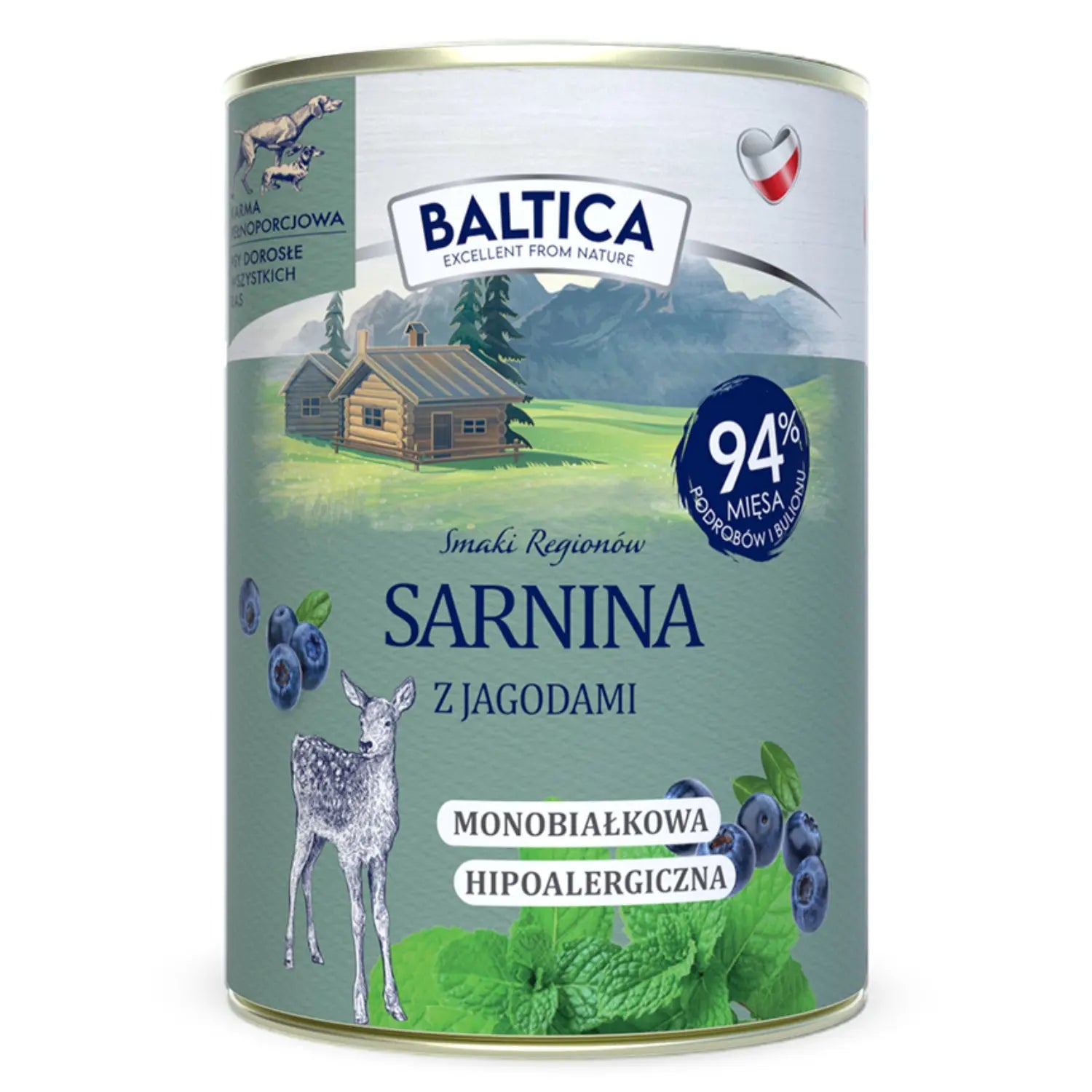 Baltica Mokra Karma Sarnina Z Jagodami 400g
