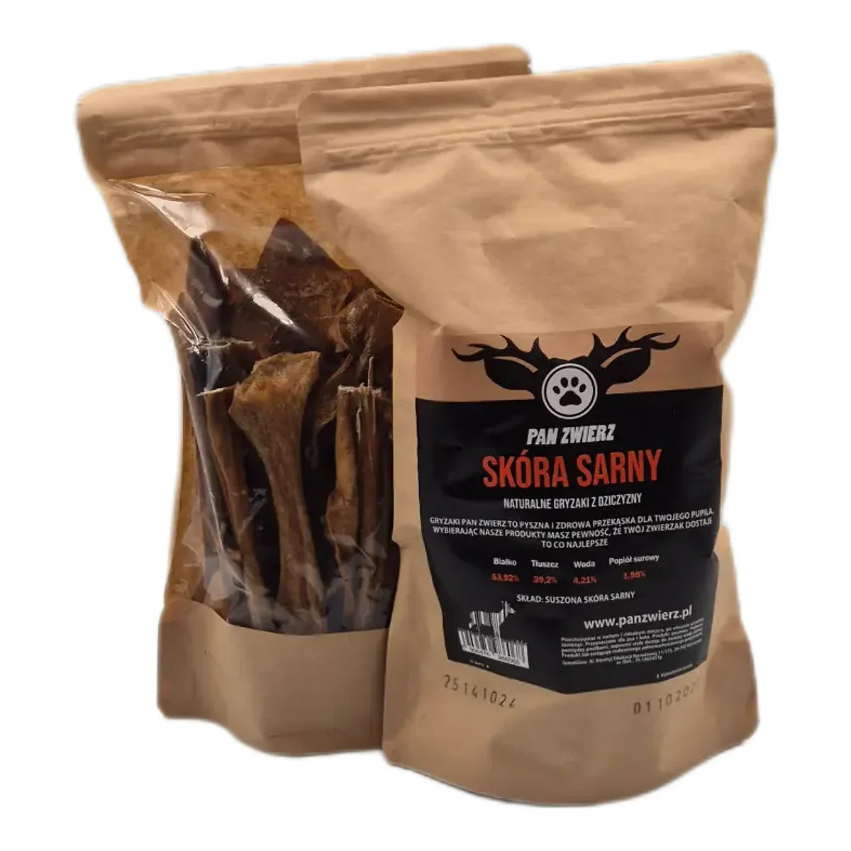 Skóra sarny 250 g – packshot produktu na białym tle