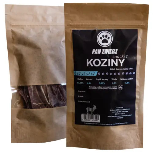 Naturalne smaczki z koziny 25g Pan Zwierz