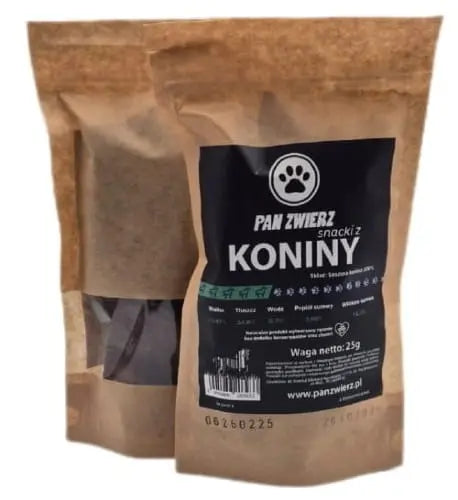 Naturalne smaczki z koniny 25g Pan Zwierz