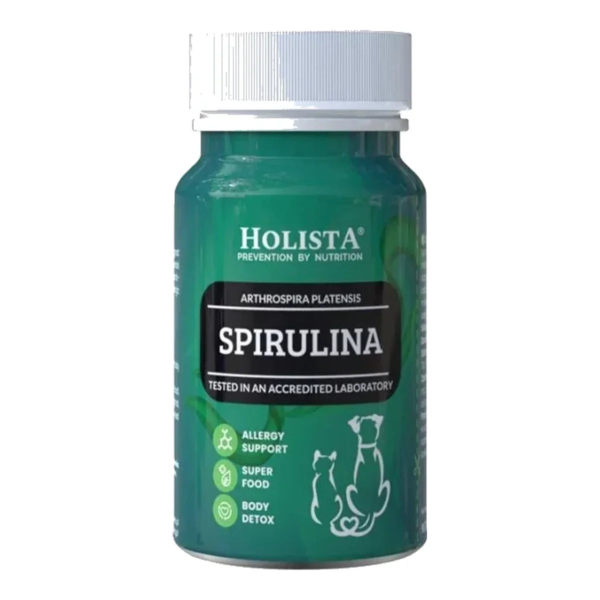 Spirulina 90 tabletek – packshot produktu na białym tle