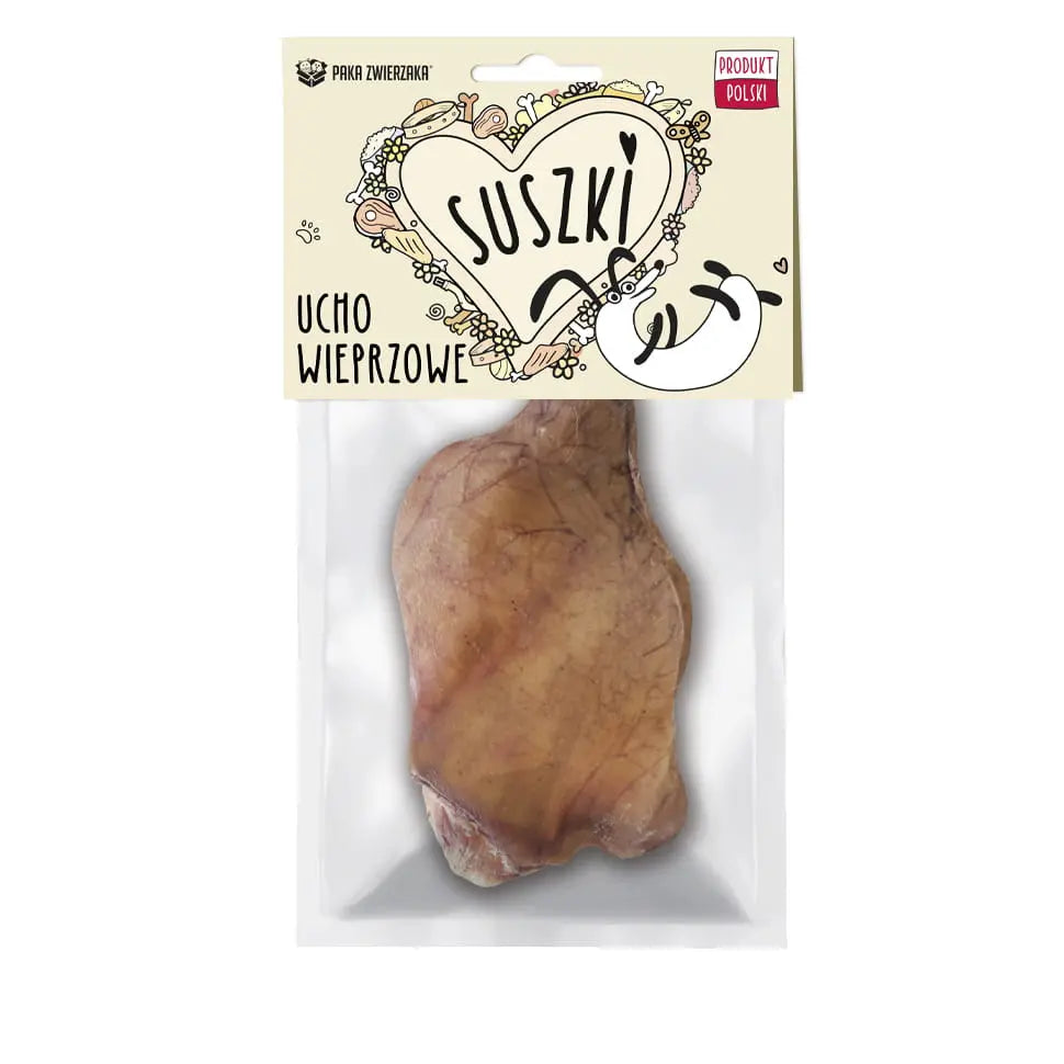 SUSZKI Ucho wieprzowe 1szt. Paka Zwierzaka