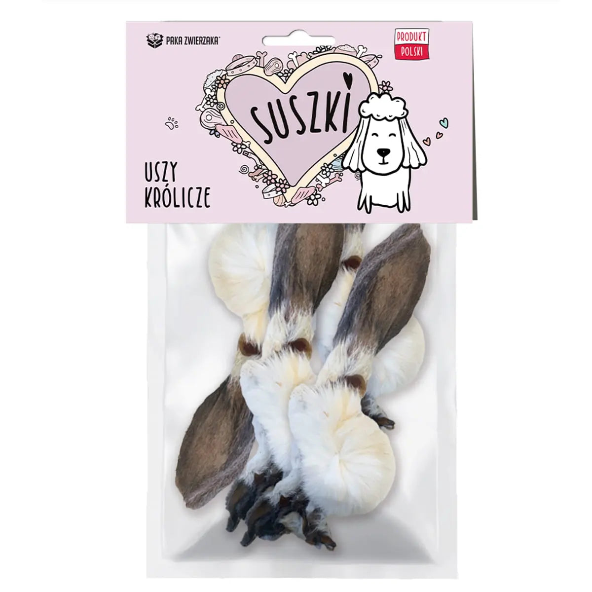 SUSZKI Uszy królicze 4szt. Paka Zwierzaka