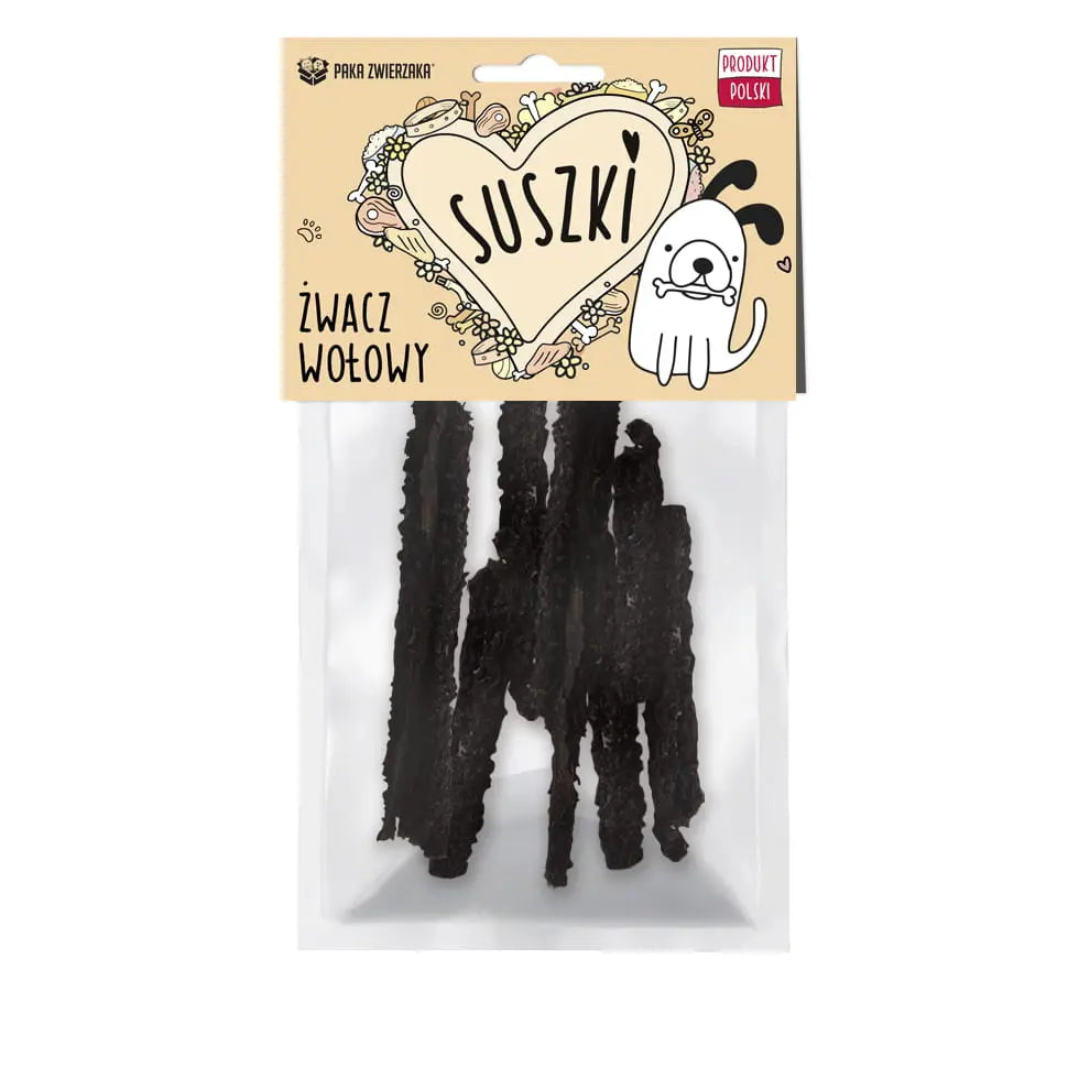SUSZKI Żwacz wołowy 100g Paka Zwierzaka