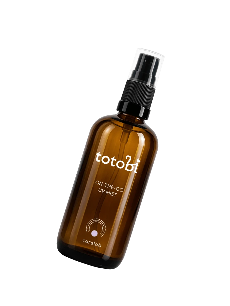 Totobi carelab On-The-Go UV Mist - Ochronno – spacerowa mgiełka z filtrami UV i nutą trawy cytrynowej, dla psa