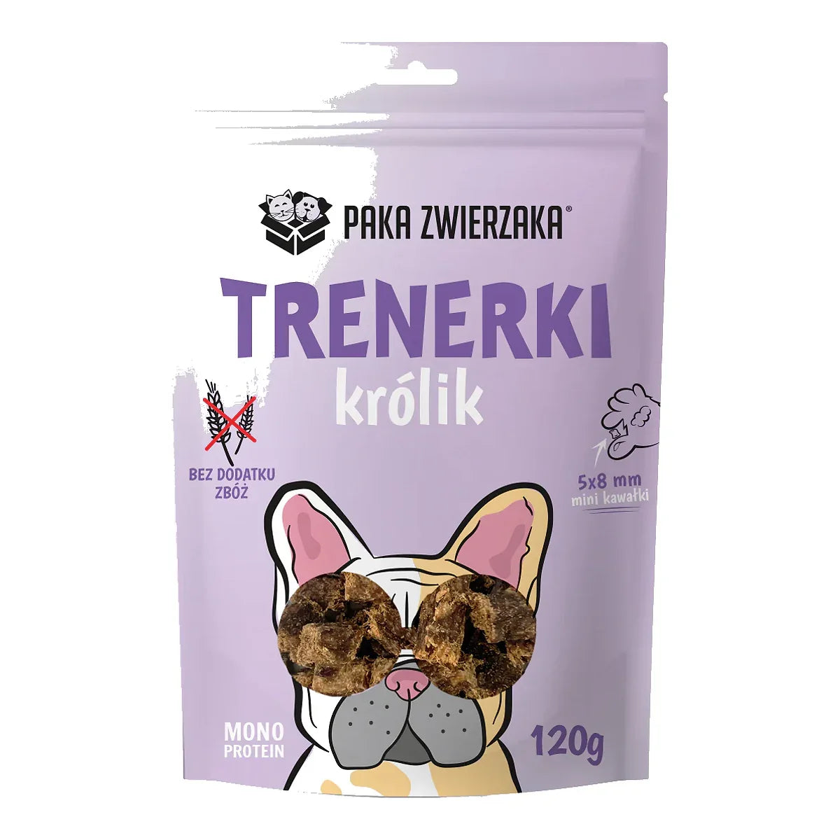 Trenerki Królik 120g – packshot produktu na białym tle
