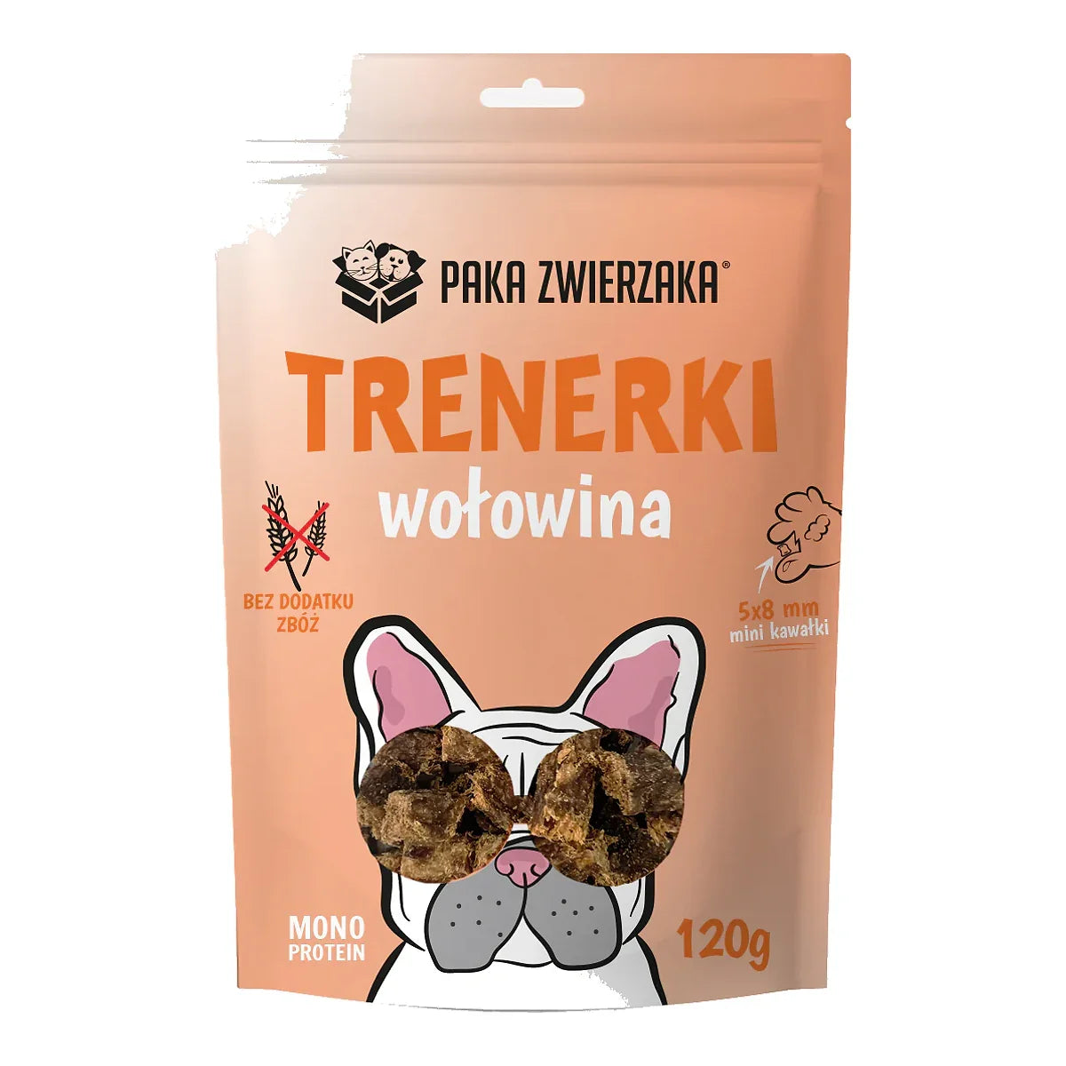 Trenerki Wołowina 120g – packshot produktu na białym tle