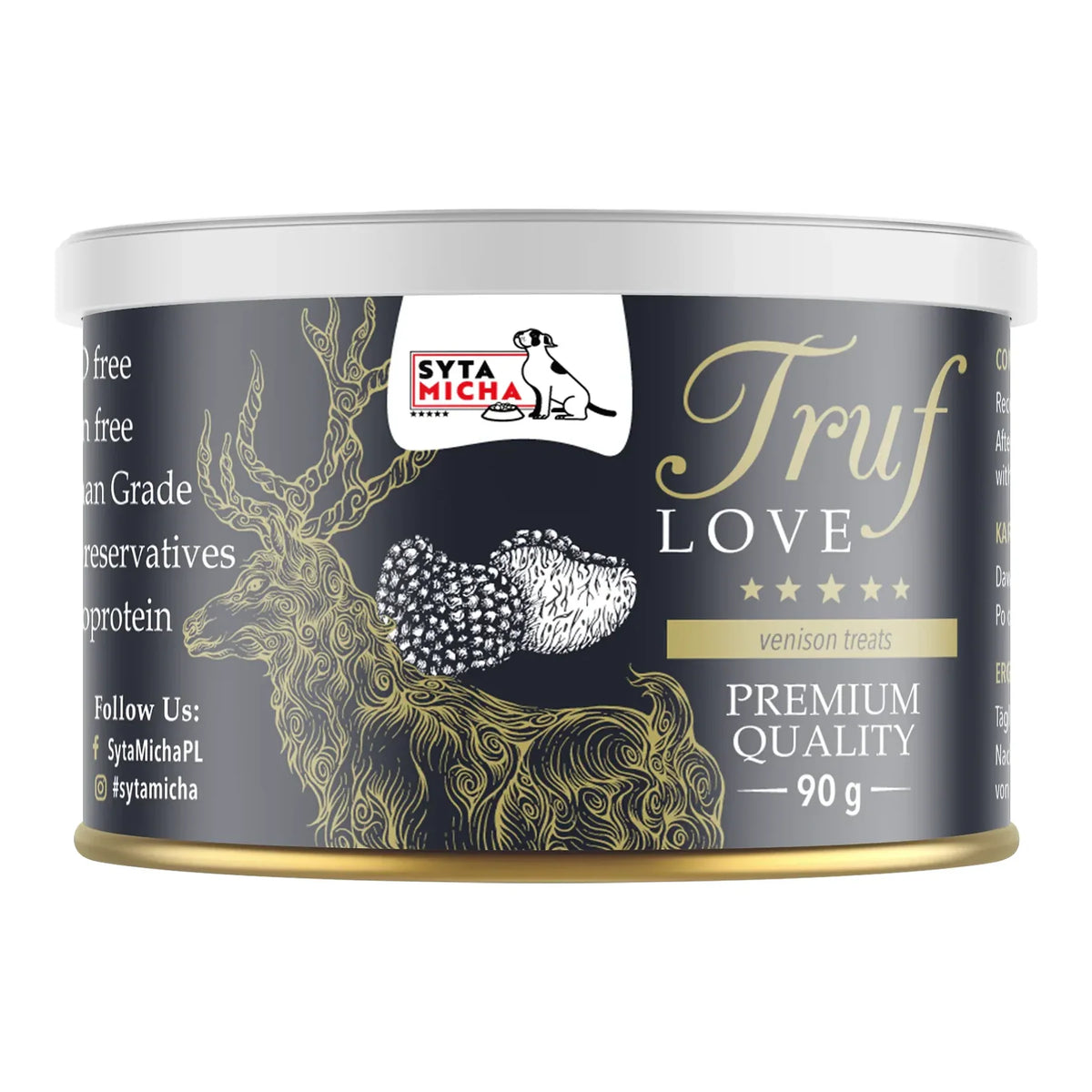 TrufLove smaczki dla psa z dziczyzną 90g – packshot produktu na białym tle
