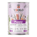 YDOLO Puppy - wieprzowina Iberico i ryby - mokra karma dla szczeniąt (400g) – packshot produktu na białym tle