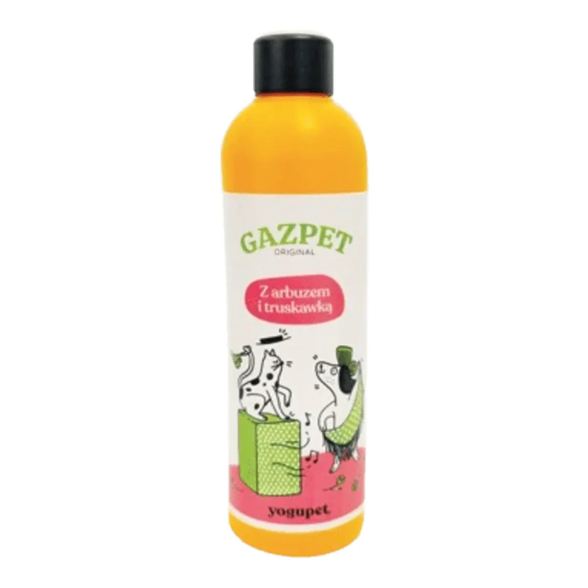 Yogupet GAZPET Jogurt z arbuzem i truskawką 250 g – packshot produktu na białym tle