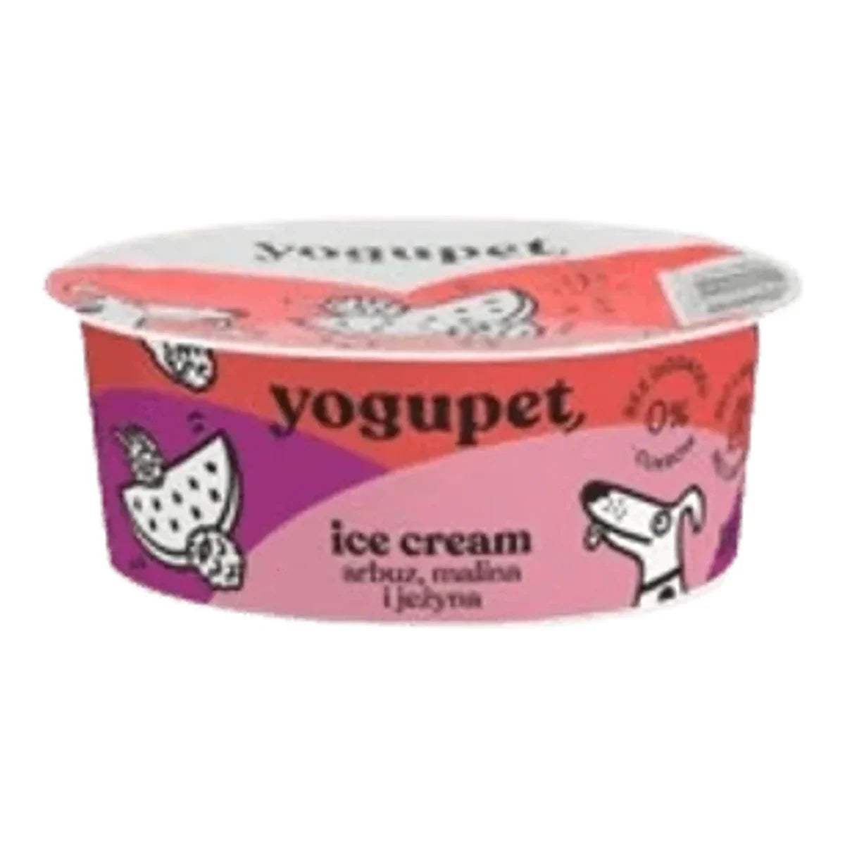 Yogupet LODY dla psa i kota Red Ice 110g czerwone owoce – packshot produktu na białym tle