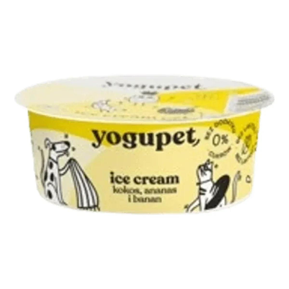 Yogupet LODY dla psa i kota Yellow Ice 110g żółte owoce – packshot produktu na białym tle