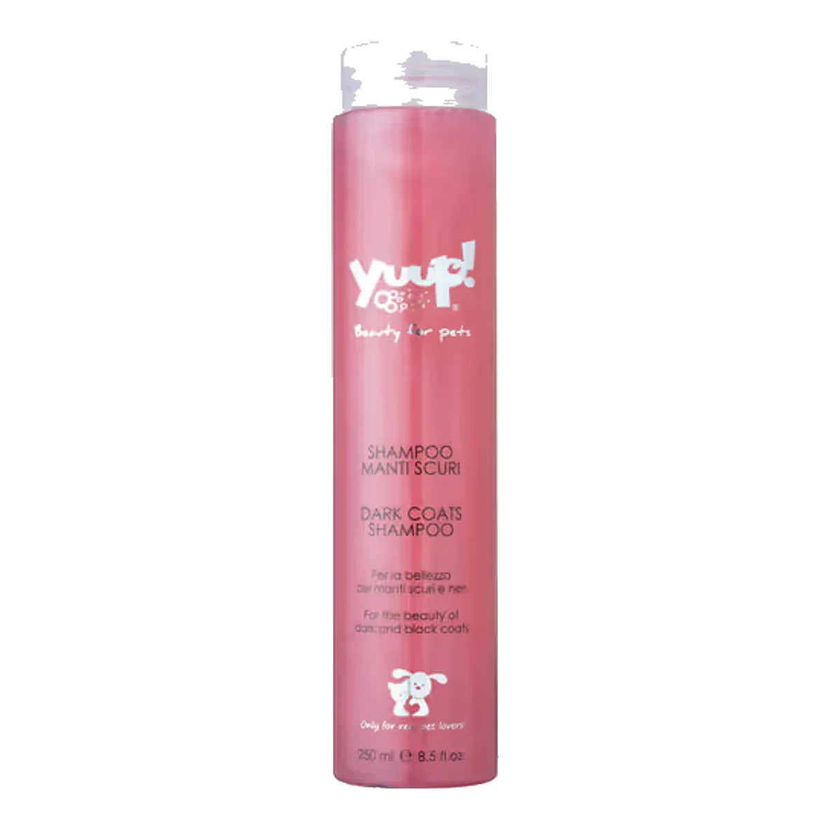 Yuup! Home Dark Coats Shampoo - szampon do sierści czarnej i ciemnej, dla psa i kota – packshot produktu na białym tle