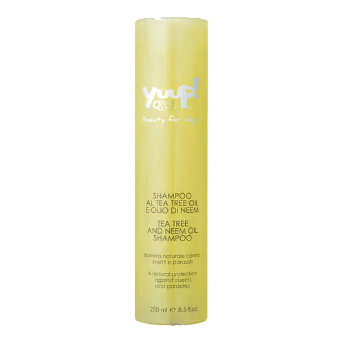 Yuup! Home Tea Tree and Neem Oil Shampoo - szampon chroniący przed kleszczami i pchłami – packshot produktu na białym tle