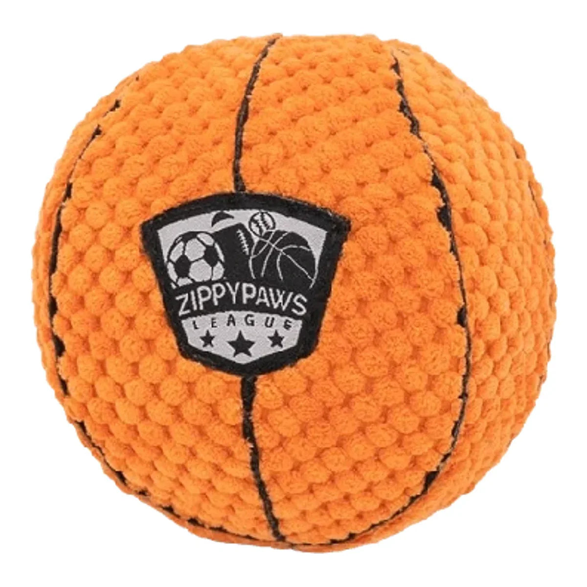 ZippyPaws piłka pluszowa koszykówka – packshot produktu na białym tle