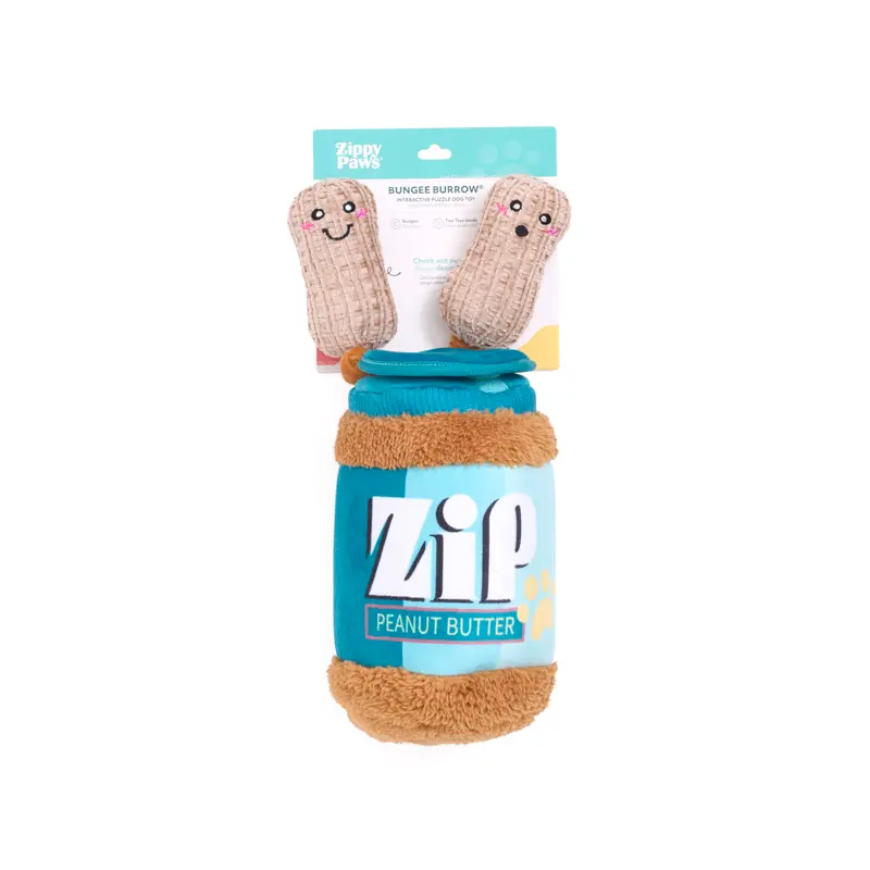 ZippyPaws pluszowa norka bungee dla psa Masło orzechowe ZP1110 ZippyPaws