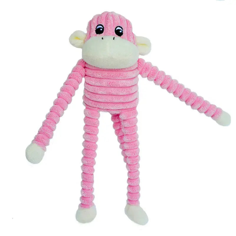 ZippyPaws pluszowa zabawka dla psa różowa Małpka ZP048 ZippyPaws