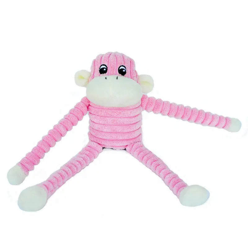 ZippyPaws pluszowa zabawka dla psa różowa Małpka ZP048 ZippyPaws