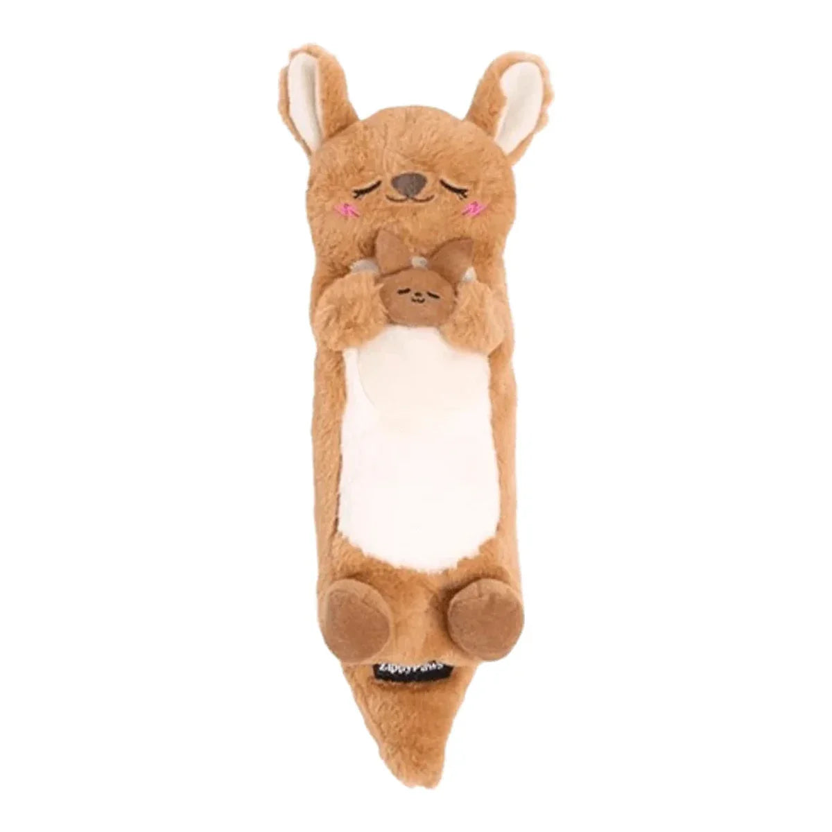 ZippyPaws Shhhh! Ultrasoniczna zabawka dla psa Kangur Snoozies ZP1138 – packshot produktu na białym tle