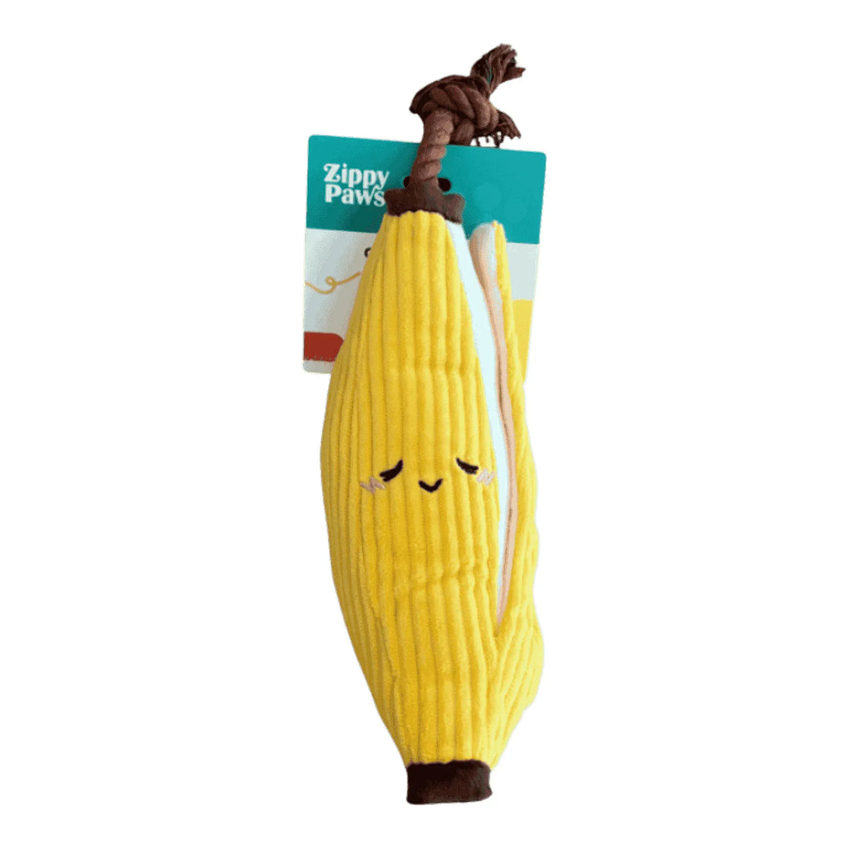 ZippyPaws Zabawka dla psa Banan z liną ZP1170 – packshot produktu na białym tle