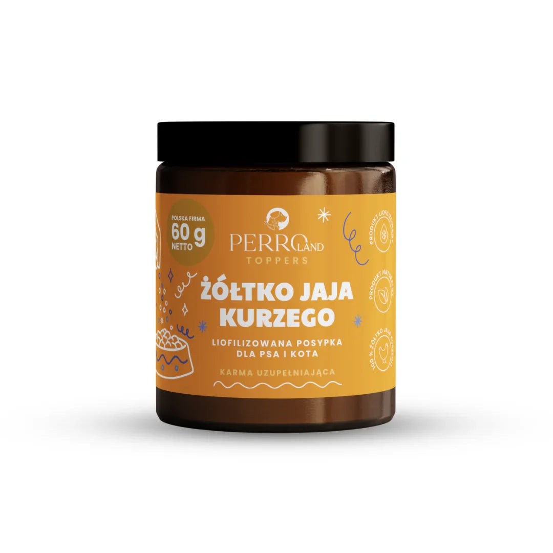 Żółtko jaja kurzego liofilizowana posypka PERROland Toppers 60g